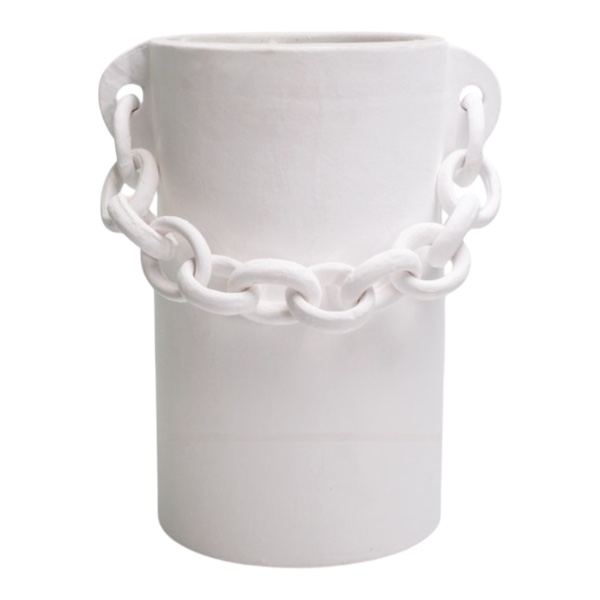 Vase corsaire ornement B blanc