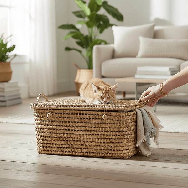 Malle de rangement en doum