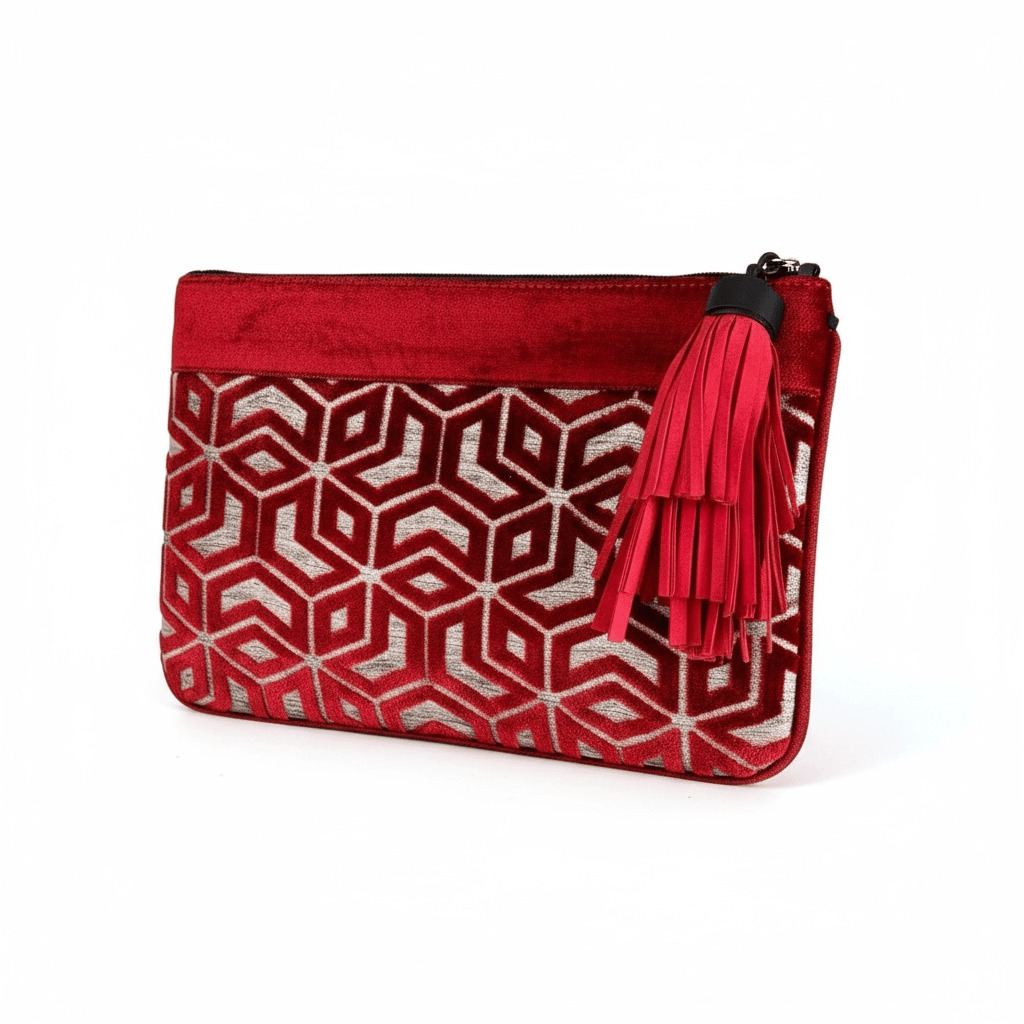 Pochette orange brique