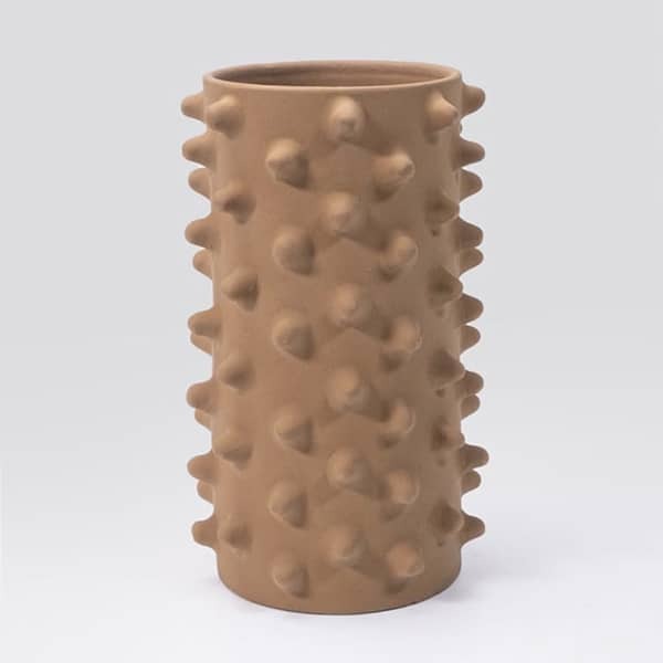 Vase barbaricos prickle brun-vert