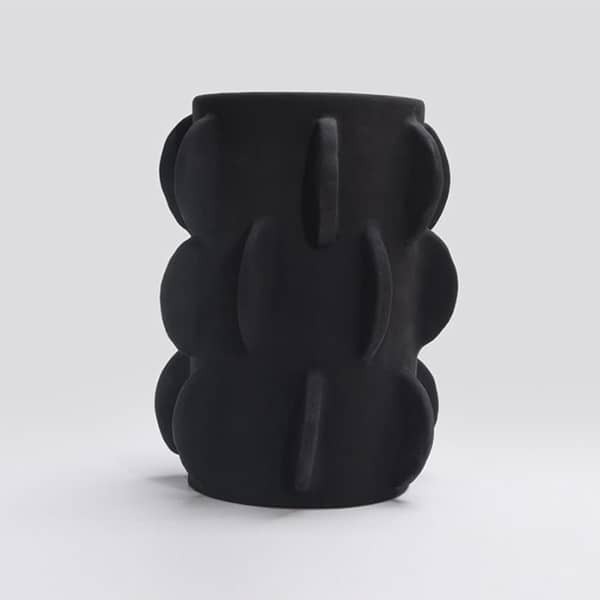 Vase brut archy noir