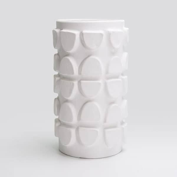 Vase brut patch blanc