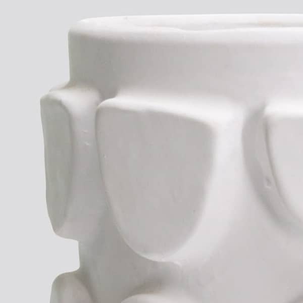 Vase brut patch blanc