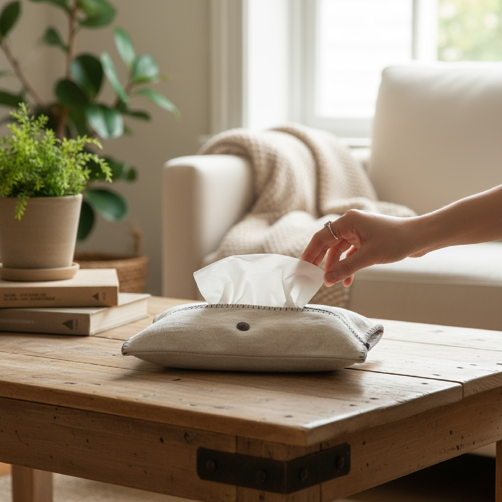 Etui cache boite mouchoirs