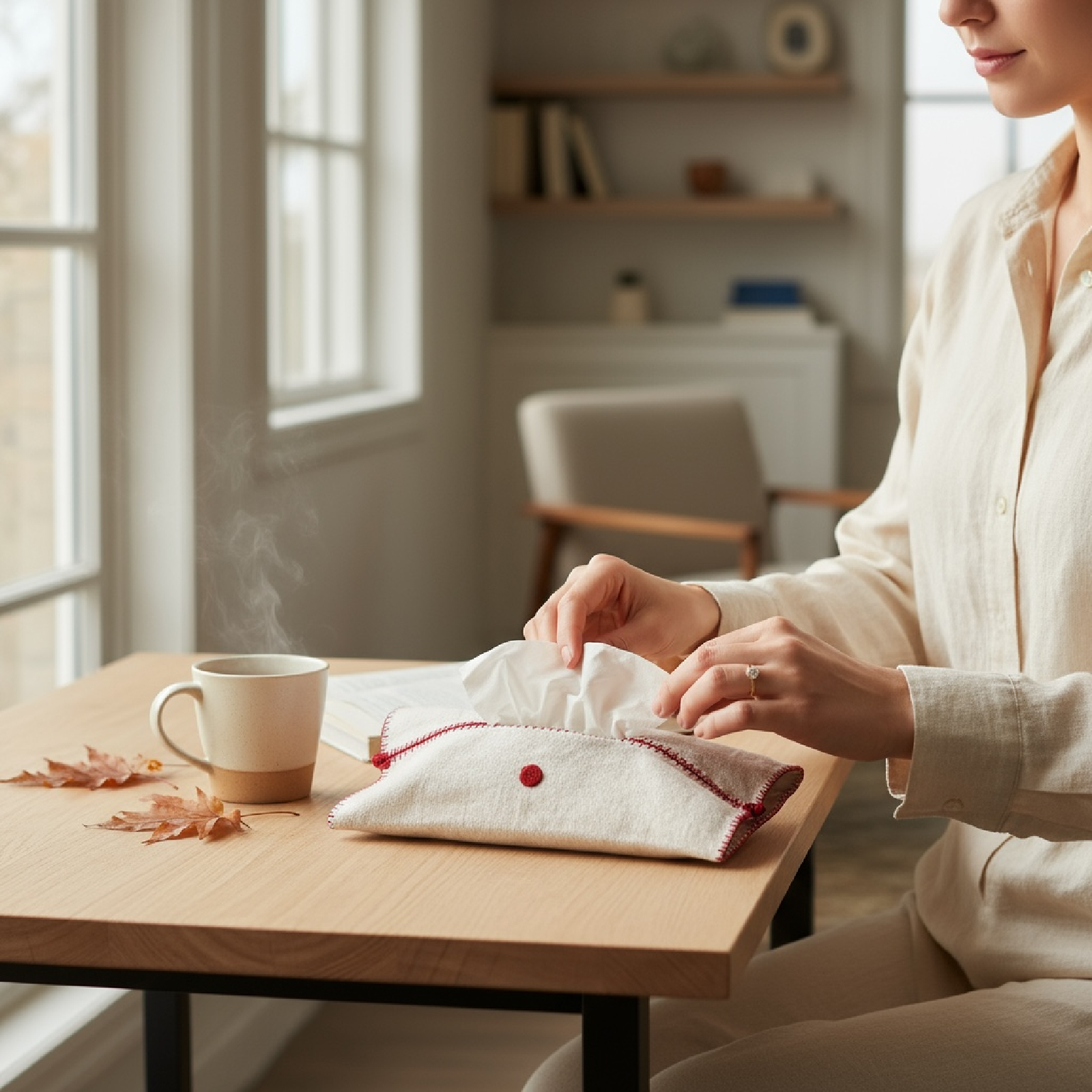 Etui cache boite mouchoirs