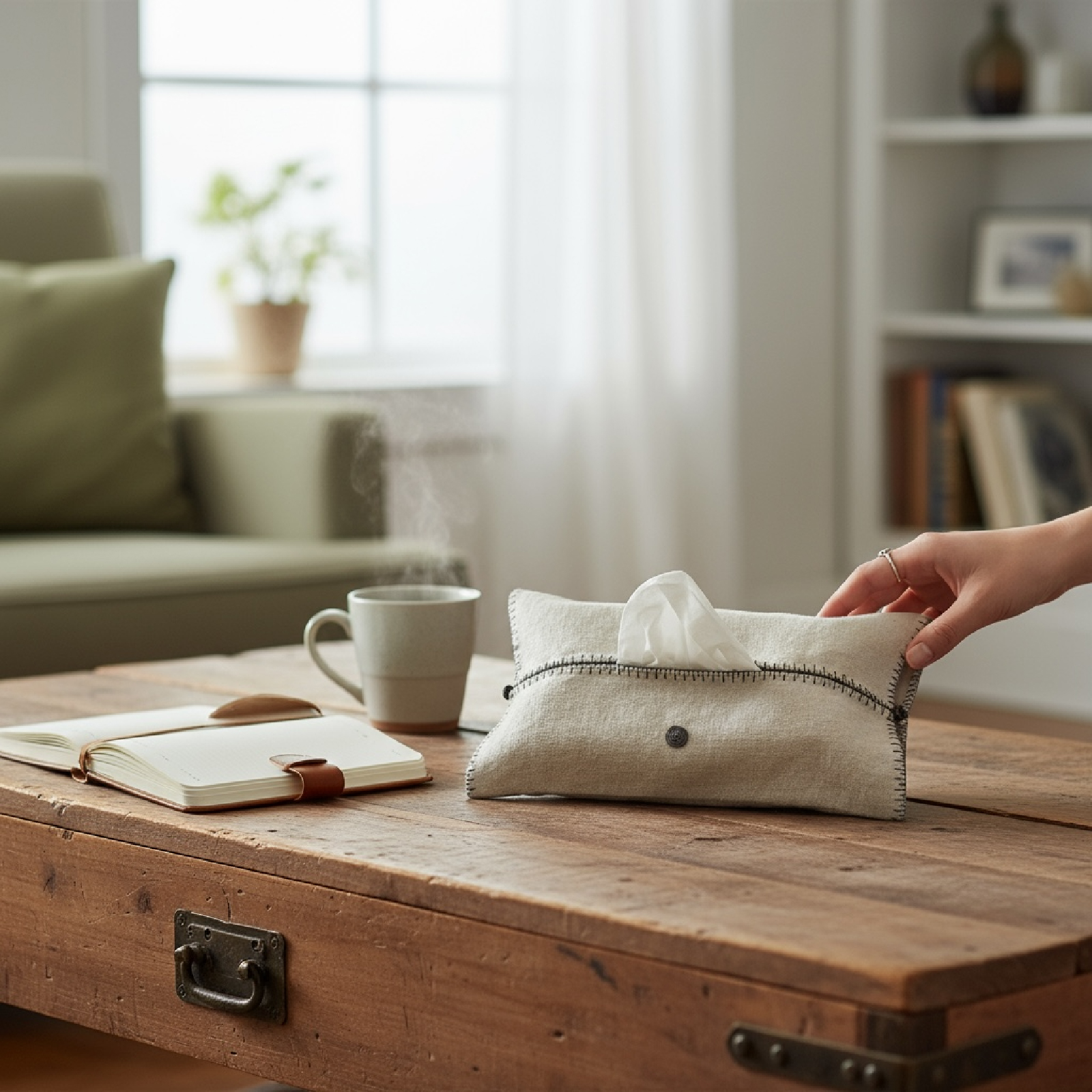 Etui cache boite mouchoirs