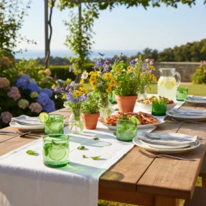 Verre à eau vert en verre recyclé soufflé à la bouche – 7 cm - Chic Intemporel