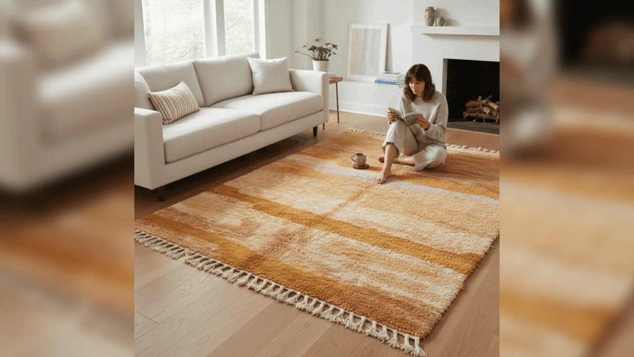 Tapis,artisanal,marocaine