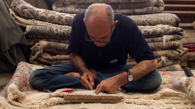 Tapis,artisanal,marocaine
