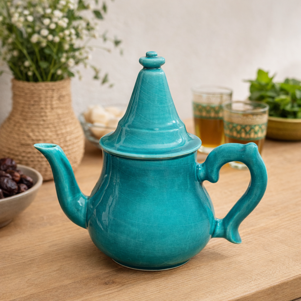 Théière en céramique artisanale : élégante & unique